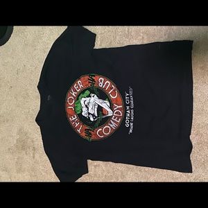 Black jocker graphic tee